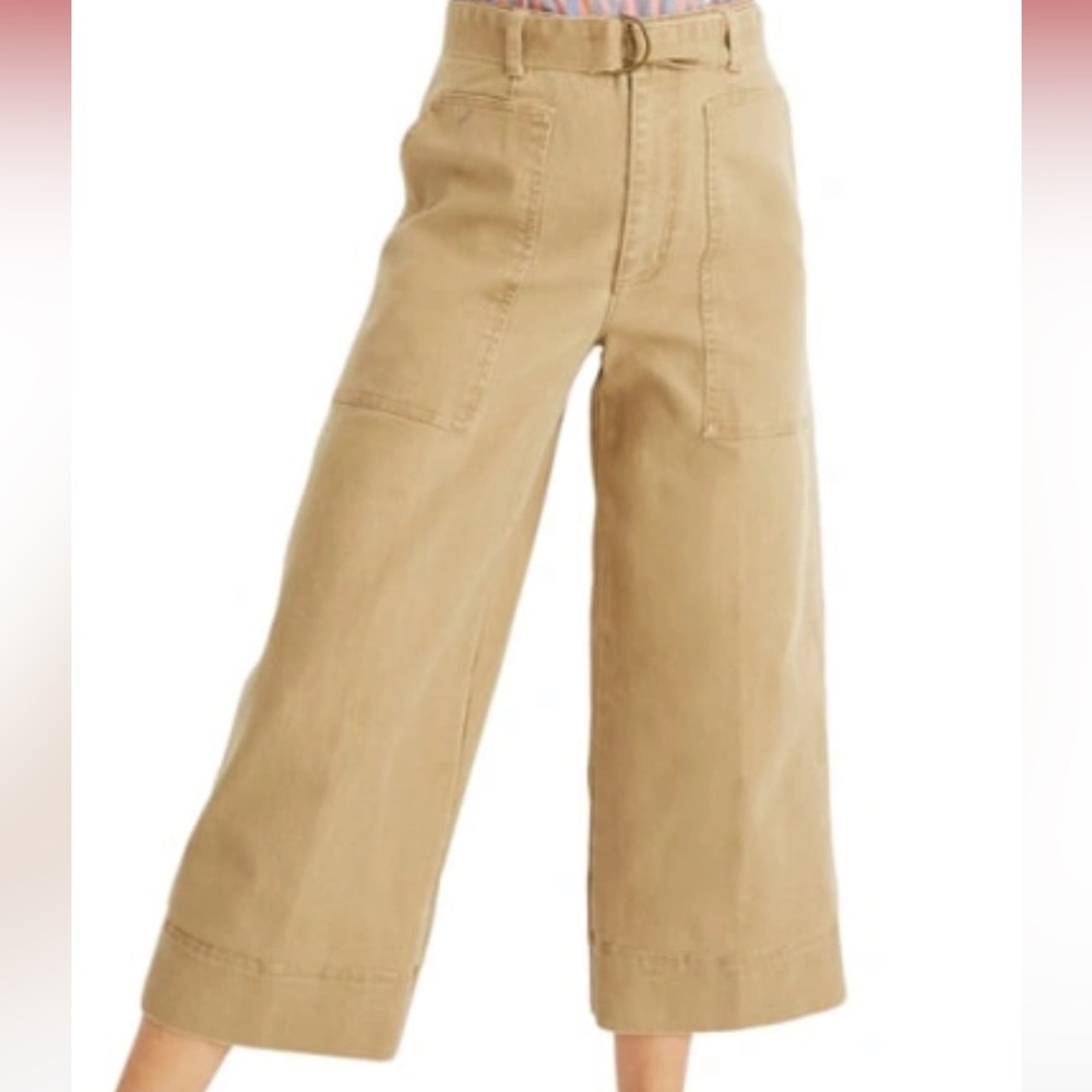 Madewell Tan Wide Leg Pants